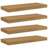 vidaXL Wall Shelf 4 pcs Beige 60 x 23.5 x 3.8 cm Engineered Wood