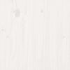 vidaXL Bed Frame without Mattress White Solid Wood 120x200 cm
