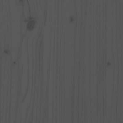 vidaXL Wall Headboard Grey 204x3x110 cm Solid Wood Pine