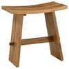 vidaXL Bathroom Stool Brown 50 x 30 x 49.5 cm Solid Teak Wood