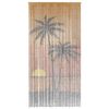 vidaXL Insect Door Curtain Palm Tree Print 100x200 cm Bamboo