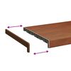 vidaXL Window Sill Brown Wood 80 x 35 x 4.5 cm PVC