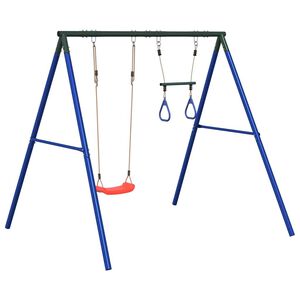 vidaXL Outdoor Swing Set with Swing and Trapeze