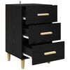 vidaXL Bedside Cabinet Black Oak 40 x 40 x 66 cm Engineered Wood