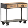 vidaXL Console Table | Natural brown, grey | Solid reclaimed wood, steel