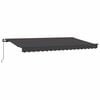 vidaXL Retractable Awning Manual Anthracite 400 x 200 cm Fabric