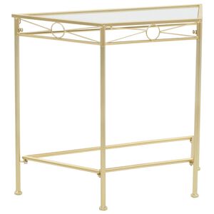 vidaXL Side Table Vintage Style Metal 87x34x73 cm Gold