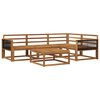 vidaXL Outdoor Sofa Set 5 pcs Natural Solid Acacia Wood