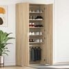 vidaXL Shoe Cabinet Sonoma Oak 80 x 39 x 178 cm Engineered Wood