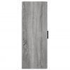 vidaXL Wall Mounted Cabinet Grey Sonoma 34.5x34x90 cm