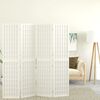 vidaXL Folding 4-Panel Room Divider Japanese Style 160x170 cm White