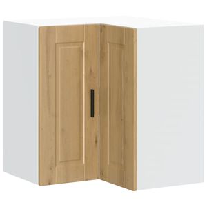 vidaXL Kitchen Wall Corner Cabinet "Porto" Artisan Oak Engineered Wood