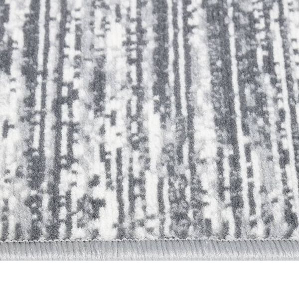 vidaXL Runner Rug BCF Grey 100x500 cm