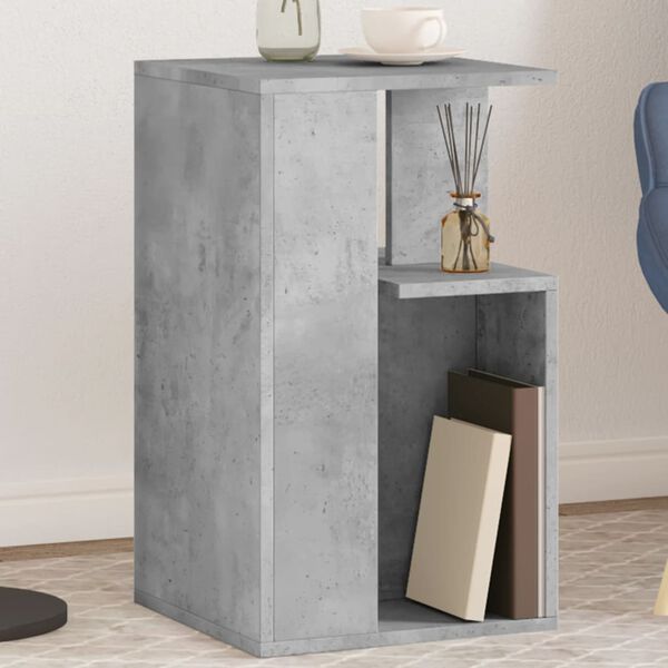 vidaXL Side Table Concrete Grey 35x35x60 cm Engineered Wood