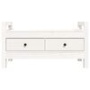 vidaXL Hall Bench White 80x40x43 cm Solid Wood Pine
