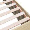 vidaXL Bed Frame without Mattress Sonoma Oak 135x190 cm Double