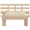 vidaXL Bed Frame with Headboard Brown 80 x 200 cm Solid Pine Wood