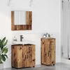 vidaXL Bathroom Furniture Set 3 pcs Old Wood Engineered wood & Metal