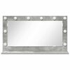 vidaXL Vanity Mirror with Mirror Concrete Grey 80 x 45 x 18 cm