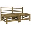 vidaXL 7 Piece Garden Lounge Set Impregnated Wood Pine