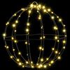 vidaXL Ball with 192 LEDs 2 pcs Warm white 30 x 30 x 32 cm Metal