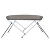 vidaXL 2-bow Bimini Top Grey 150x120x110 cm