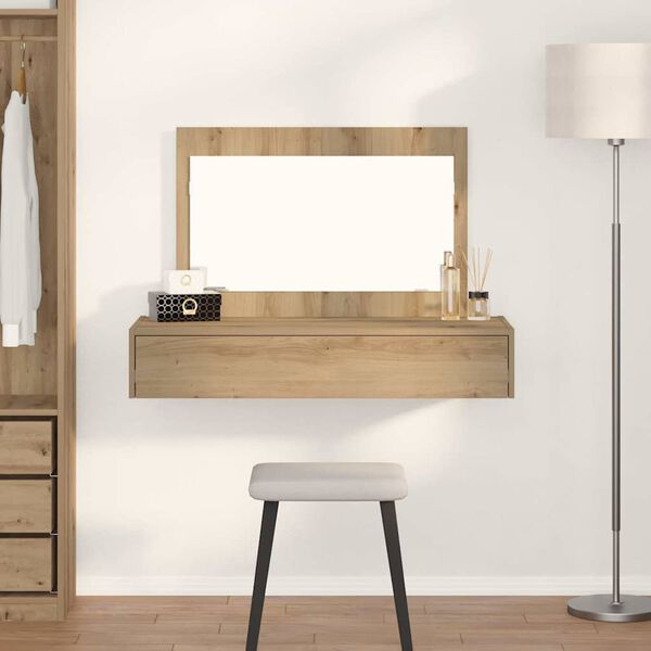 vidaXL Dressing Table Brown 100 x 40 x 70 cm Engineered Wood