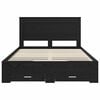 vidaXL Bed Frame with Drawer with Headboard Manual Engineered Wood