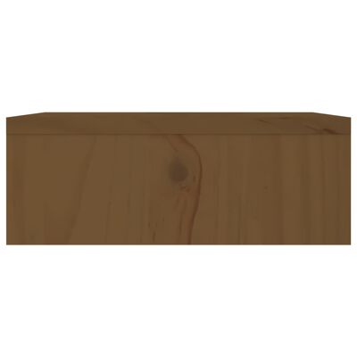 vidaXL Monitor Stand Honey Brown 100x27x10 cm Solid Wood Pine