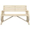 vidaXL Garden Bench 2-Seater Solid Wood Fir