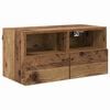 vidaXL TV Wall Cabinets 2 pcs Old Wood 60 x 30 x 30 cm Engineered Wood
