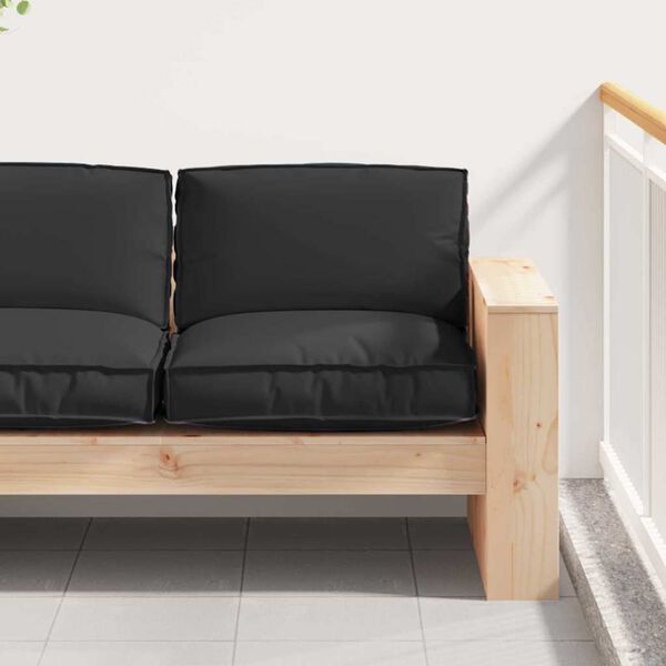 vidaXL Pallet Cushion for suitable for Seat Black 80 x 80 x 12 cm