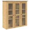vidaXL Cabinet with Glass Doors BODO Honey Brown