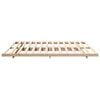 vidaXL Floor Bed Frame Brown 200 x 200 cm Solid pine wood
