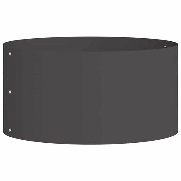 vidaXL Garden Planter Black 40 x 40 x 20 cm Cold-rolled Steel