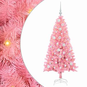 vidaXL Christmas Tree Pink 120 cm PVC