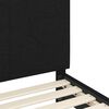 vidaXL Children's Bed Frame with Headboard Black 80 x 160 cm Fabric