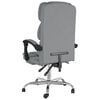 vidaXL Reclining Office Chair Light Grey Fabric
