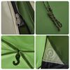 vidaXL Camping Tent Dome 3-Person Green Quick Release