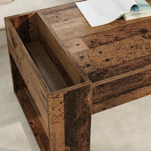 vidaXL Coffee Table Old Wood 110 x 50 x 41 cm Engineered Wood