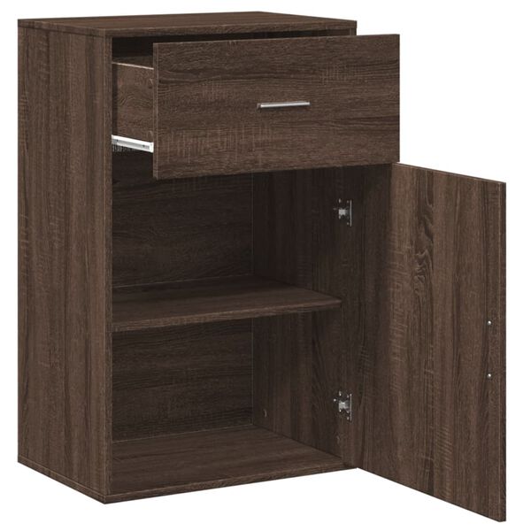 vidaXL Storage Cabinet Brown Oak 56.5x39x90 cm Engineered Wood