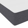 vidaXL Bed Frame with Mattress Dark Grey 200 x 200 cm Fabric