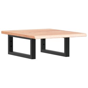 vidaXL Basin Shelf Wall Mounted Steel and Solid Wood Oak