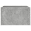vidaXL Coffee Table with Infinity LED Concrete Grey 50x50x30 cm