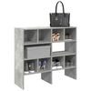 vidaXL Shoe Racks 2 pcs Stackable Concrete Grey 89.5x30x40 cm