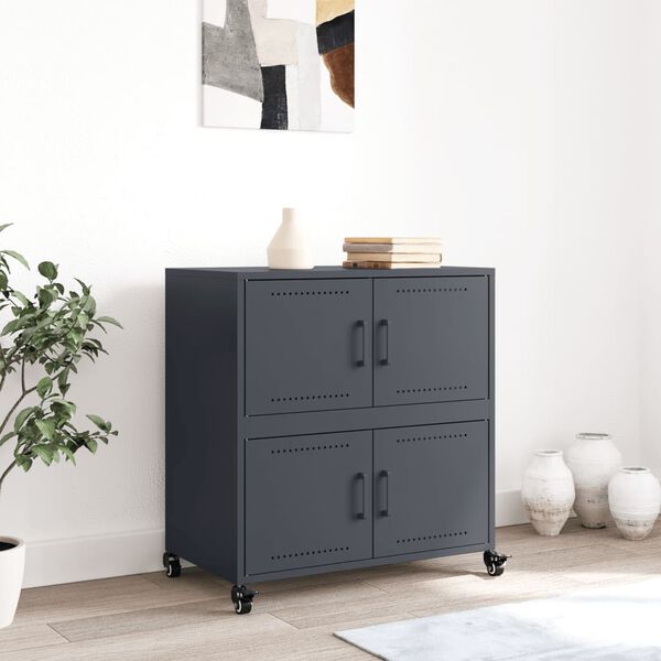vidaXL Sideboard Anthracite 68x39x72 cm Steel