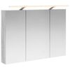 vidaXL Bathroom Mirror Cabinet Grey Sonoma 100 x 14.5 x 70 cm