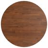 vidaXL Round Table Top Dark Brown Ø40x1.5 cm Treated Solid Wood Oak