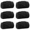 vidaXL Throw Blankets 6 pcs Black 150 x 130 cm 2.75 kg Fleece