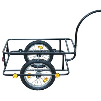 vidaXL Bike Trailer with Plastic Cart 90 L